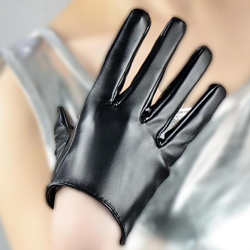 

Танцевальные перчатки Модные из ПУ кожи Женские для подиума Персонализированные для выступления Танцы на пилоне Вождение мотоцикла Сенсорный экран Танцевальные кожаные перчатки One Size