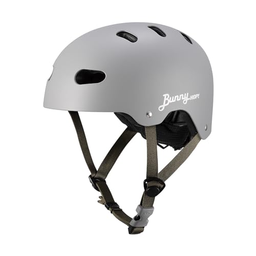 KABUTO BUNNY-HOP Children's Bicycle Helmet, Matte Gray, for Children (Head Circumference: 50-54cm), SG Certified