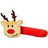 Santa Claus Reindeer Christmas Door Knob Cover Soft Cloth with Jingle Bell for Festive Holiday Room Decoration