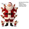 PVC Festive Window Stickers Christmas Cling, Cute Santa Claus And Elf Boys Decal, DIY Glass Decals Winter Holiday Reusable Static Sticker for