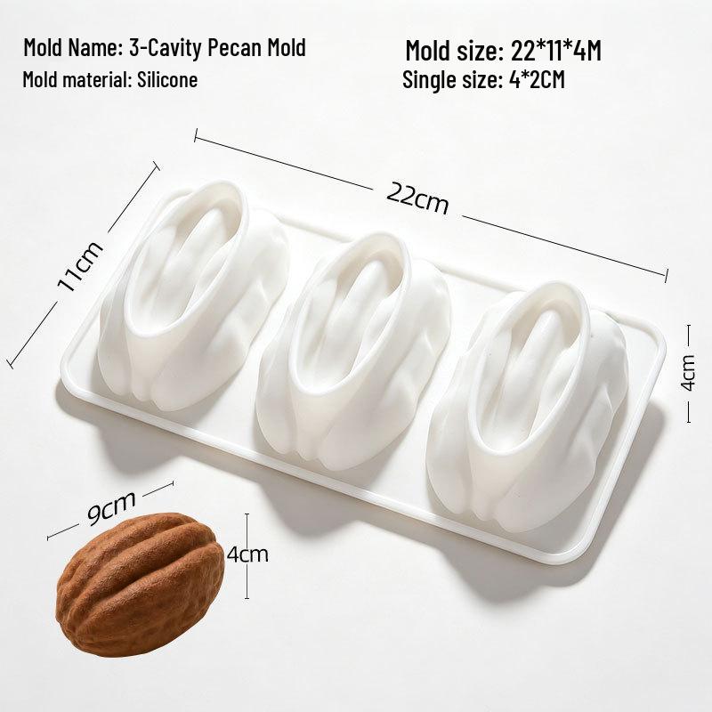 Handmade Silicone 3D Mousse and Chocolate Mold for Round Desserts, Available In Small and Large Sizes