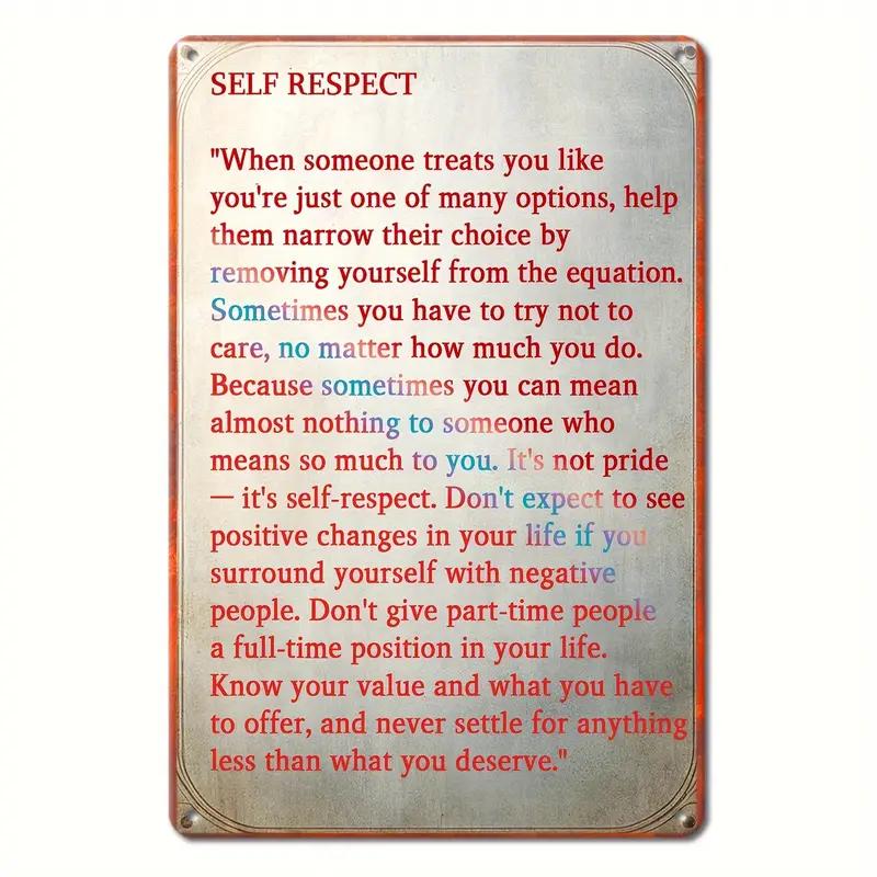 Inspirational Life Sentences Aluminium Sign,Vintage Restaurant Decoration, Cafe Bar Club Living Room  Home Wall Decor