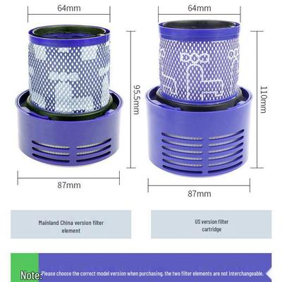 HEPA Filter Core Set for Dyson V10 Slim/SV19 Vacuum Cleaners (Front & Rear)