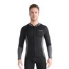 Top Combinaison Néoprène Homme 1,5 mm Manches Longues Surfing Plongée Jacket Chaud Rash Guard Natation Plongée