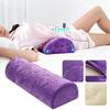 Memory Foam Filling Cushion Half Moon Bolster Massage SPA Pillow Ankle & Knee Support Elevation Back Lumbar Neck Relief Pain