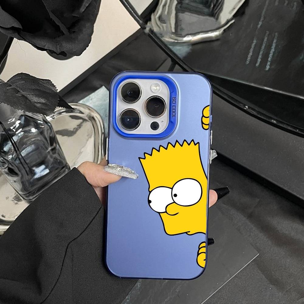 Anime T-The S-Simpsons-s Phone Case For IPhone 16 17 15 14 12 13 Pro Max white Color Shockproof Cover