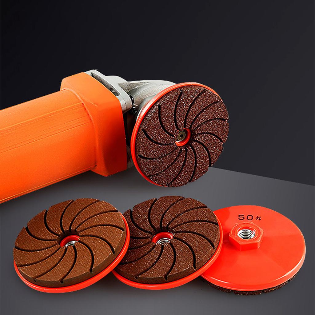 Grit Flap Wheel Sanding Discs Flap Discs Double Fixed For Metal Stone Grinding Chamfering With M10 Spiral Interface