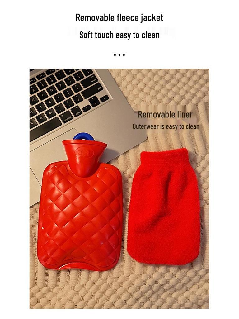 Plush Explosion-Proof Hot Water Bottle for Women - Winter Hand Warmer, Abdomen Warmer, Available In Large and Small Sizes