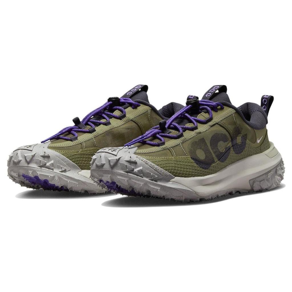 Nike ACG Mountain Fly 2 Low Neutral Olive Herre Sneakers Green Gridiron Action-Grape DV7903-200