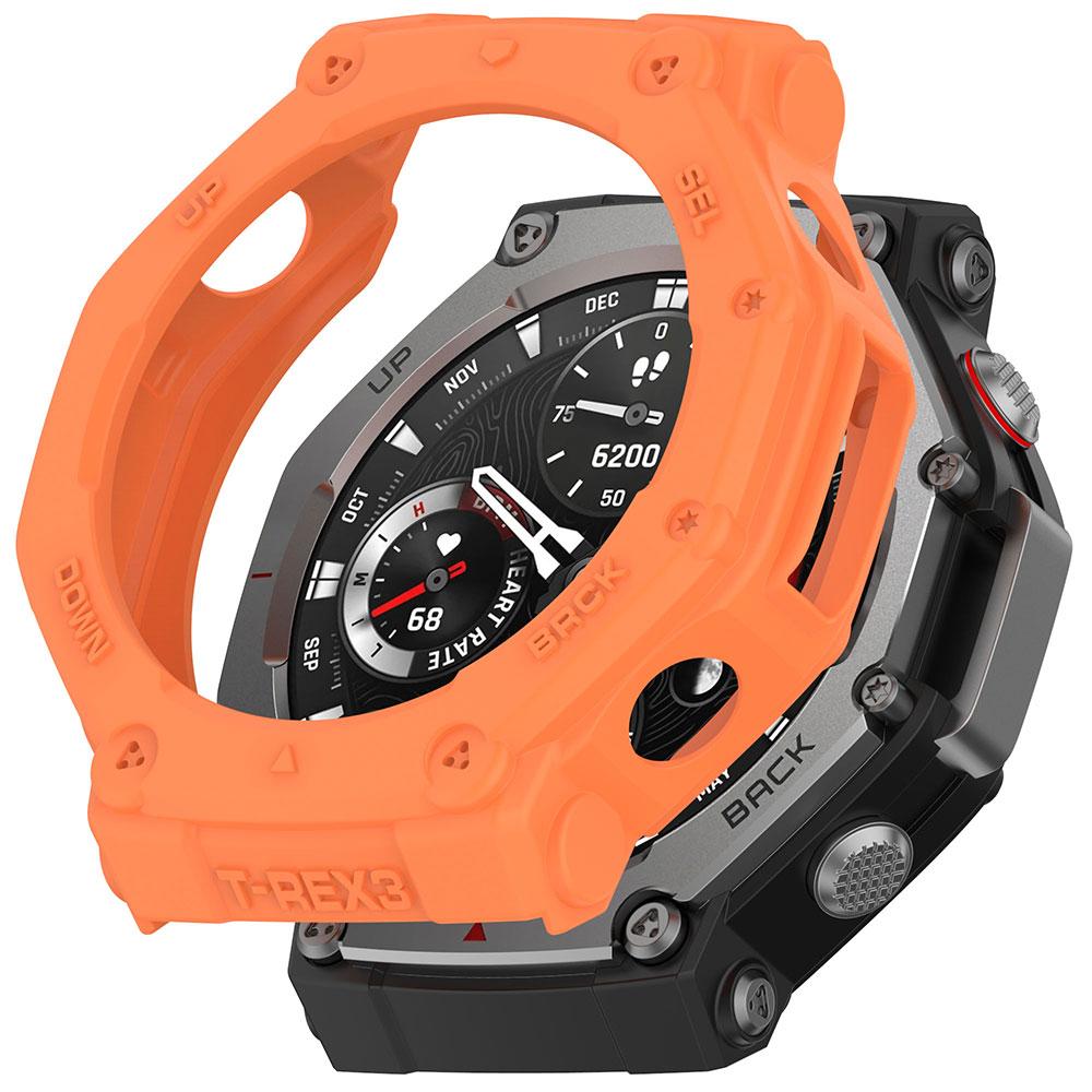 TPU Protective Case + Glass Film For Amazfit T-Rex 3 Smart Watch Cover Soft Silicone Bumper Shell Huami Amazfit Trex3 Protector