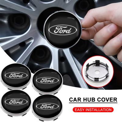 4ks Samolepky s logem na kryt náboje kola, kryt ráfku, emblém, nálepka pro Focus Mondeo Kuga Fiesta MK7 Escort Explorer Edge 2 4 MK2 MK4
