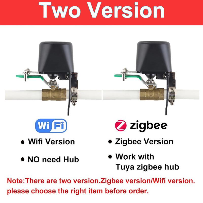 1PC/2PCS Tuya WIFI Smart Water Valve Zigbee Home Automation Control Faucet Timer Support Alice Alexa Google Assistant SmartLife