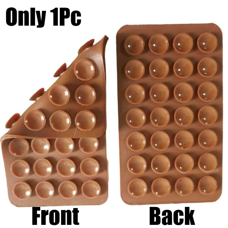 1Pc Silicone Suction Pad Double Sided for Mobile Fixture Suction Cup Backed Adhesive Sucker Pad Storage for Fixing Party Gifts
