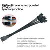 PWM Fan Splitter Cable 13.5cm Professional Tinned Copper Wide Compatibility 1 Hub to 2 4 Pin Extension for Desktop Corrosion-resistant