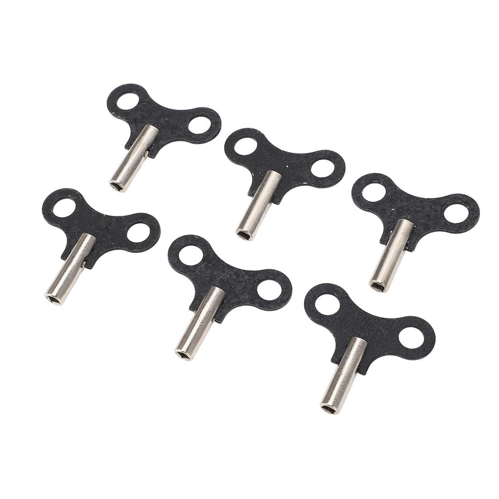 6 KS Klíčků na natahování Závěsné stolní hodiny Klíček na natahování Ocelové náhradní díly pro starožitné a vintage hodiny