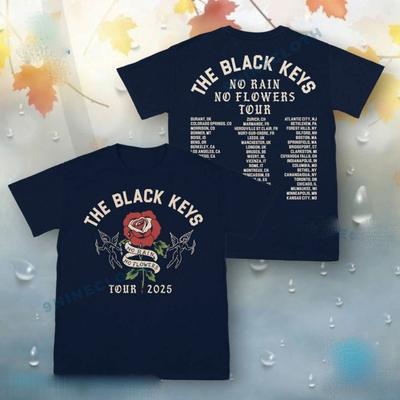La T-shirt The Black Keys No Rain No Flowers Tour 2025 Must Have per l'Outfit da Concerto