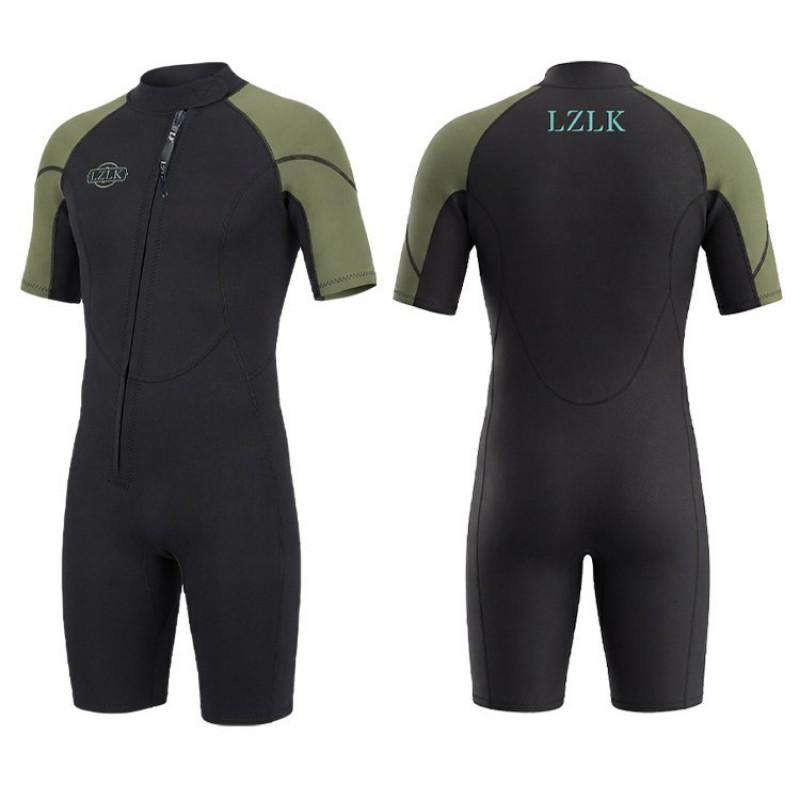 2mm Neoprene Shorty Wetsuit Freediving Snorkeling Surfing Warmth UV Protection Men Adult