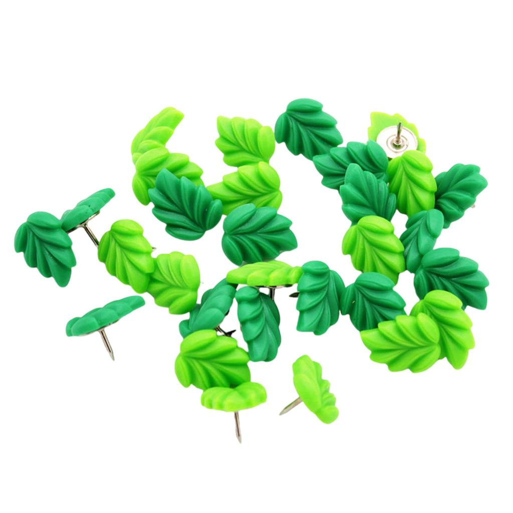 20/30/50 Stück Blatt Reißnägel Kork Pinnwand Reißnagel Dekorative Reißzwecken Kartennadeln zum Aufhängen Ausstellen Bild Notiz