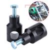 Round Riser, 2 Replacement Handlebar Clamps, Fits Most Motorcycle Handlebars with Diameter 25mm/1" (Black 25)