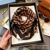 Xiaoxiangfeng new foreign air magnetic buckle scarf high-end triangular scarf versatile neck protection scarf printed windproof square scarf
