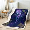Undersea Blanket,Magic Glowing Jellyfish Underwater Blanket Soft Warm Blankets for Bed Couch Sofa Lightweight Travelling Camping