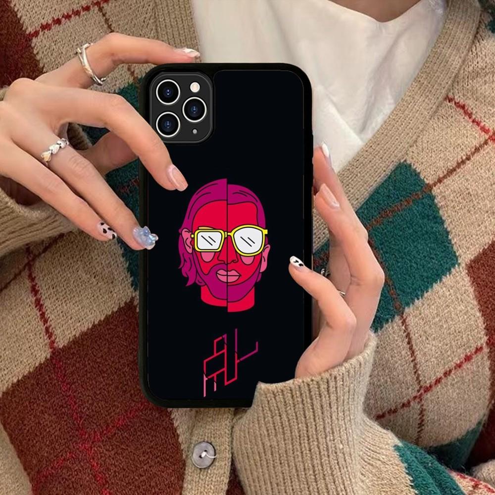 PNL QLF Rapper Black Phone Case Silicone PC+TPU For For IPhone 18 11 12 13 14 15 16 Plus Pro Max Cover