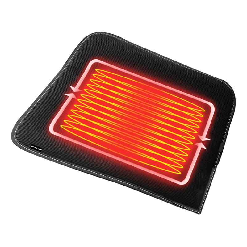 Schwarz/Graphitfarben Auto Beheizbares Sitzkissen Winter Auto Vordersitz Heizung Sitzkissen 5V USB Wiederaufladbare Heizsitzauflage Für Fahrzeug