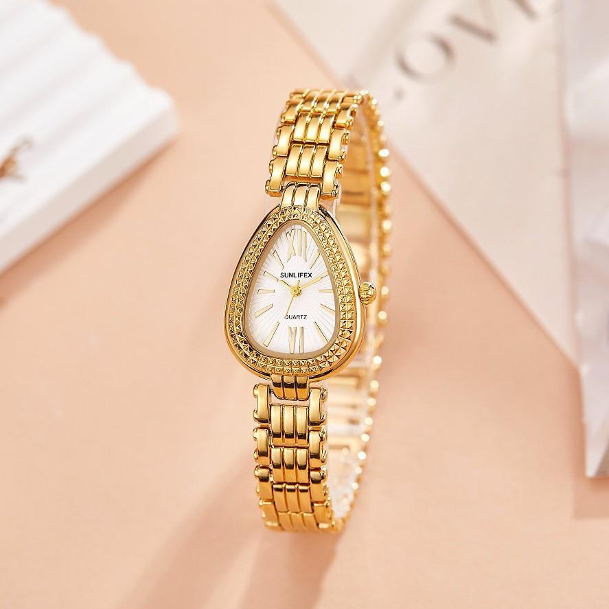 Exquisite Golden Snake Head Light Luxury Girls Watch Women'S High Value Women'S Watch