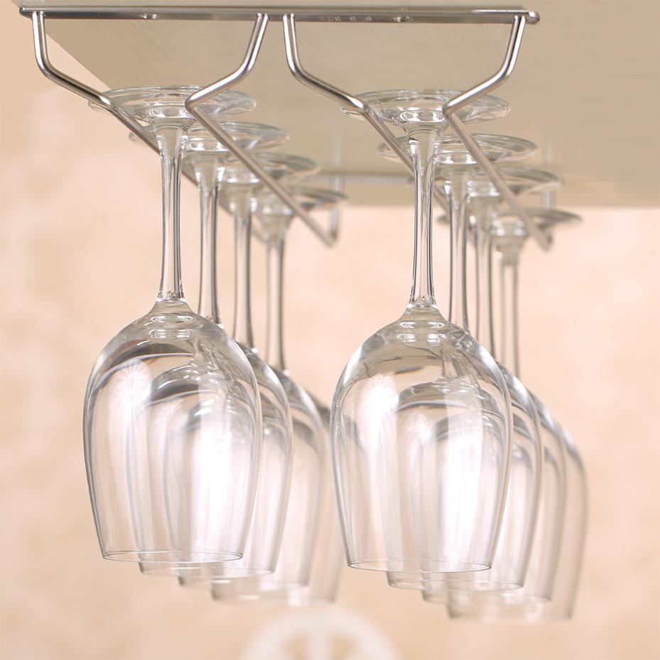 Bar Tool Wine Glass Holder Bartender Hanging Stemware Stand Teacup Goblet Hanger Shelf Home Kitchen Bar Sipplies Goblet Rack