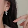 Sterling Silver Needle Lace Bow Earrings: Elegant 2026 Design for Women