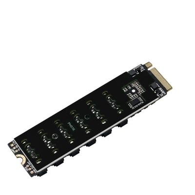 M. 2 Nvme PCI-e Pcie 3.0 X4 X8 X16 6 - Port Sata 3.06 Gbps Expansion Card for PC Server Enclosure