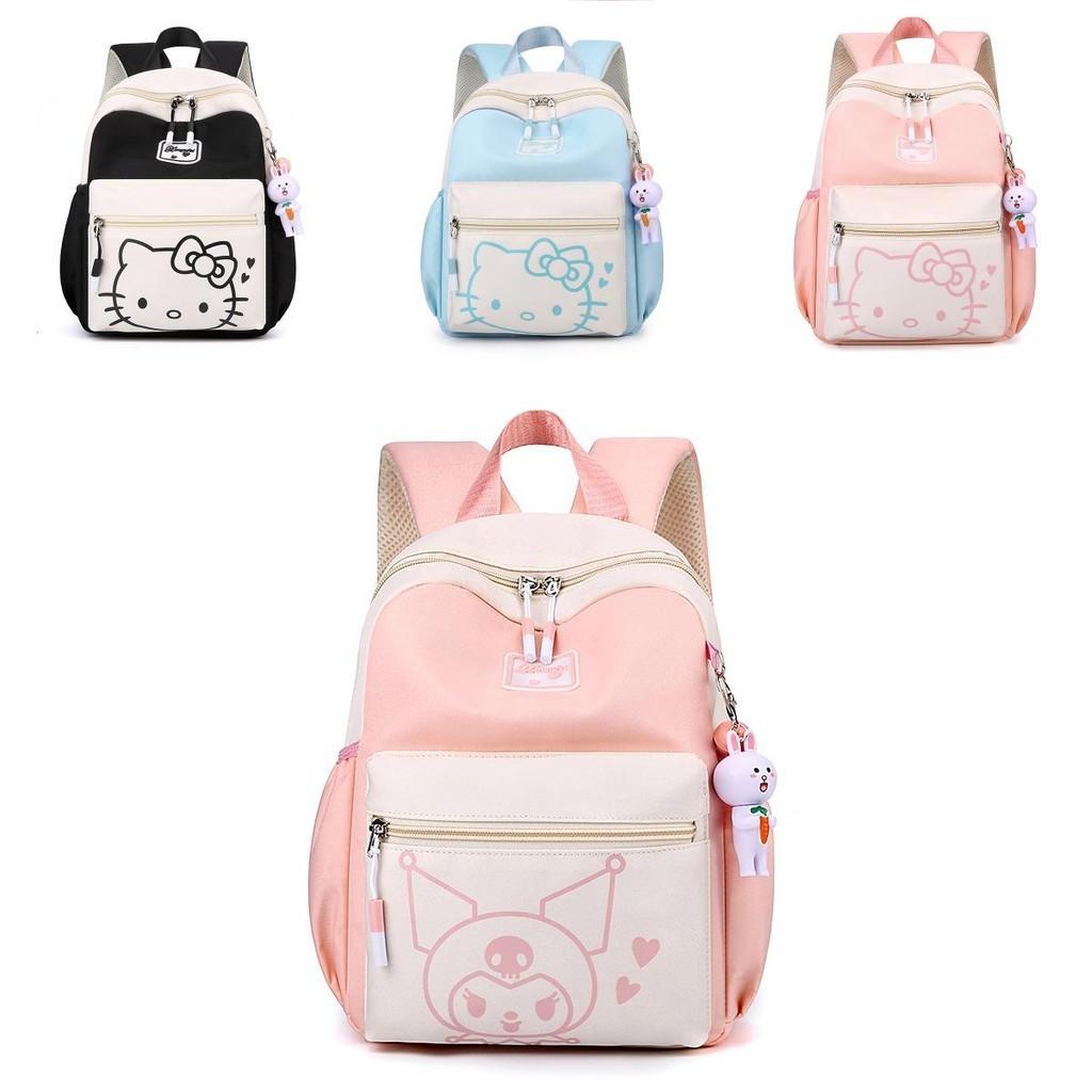 Adorable Cartoon Backpack For Girls Trendy Oxford Fabric Fun Lightweight School Bag