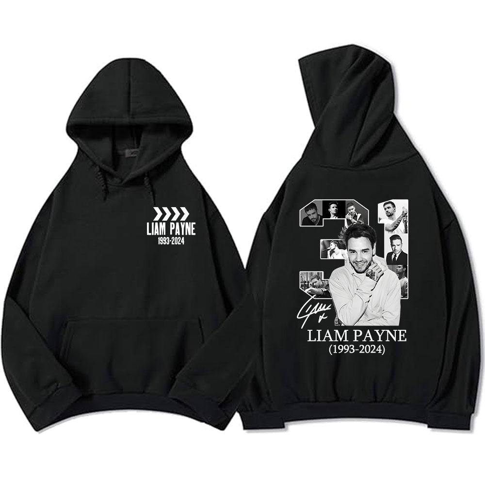 1993-2024 Liam Payne Hoodies Winter Freizeit Kapuzenpullover Herren/Damen Sweatshirts Unisex Hip Hop Kleidung Herren Pullover mit Grafik