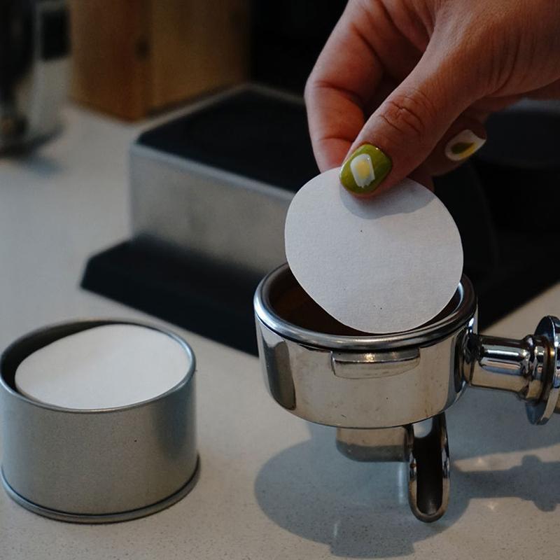 Coffee Filter Paper Disposable 100Pcs Secondary Water Filter For 51Mm 53Mm 58Mm Portafilter Espresso Maker Accessories Barista