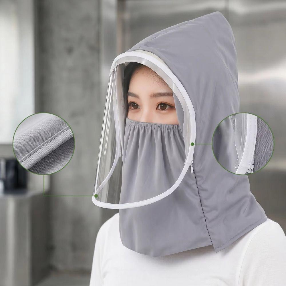 Dust Proof Full Face Mask Saliva-Proof Face Protection Splash Guard Clear Face Cover Cooking