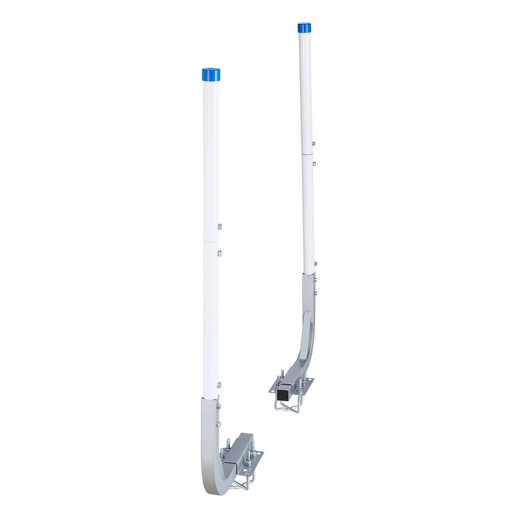 Boat Trailer Guides, 775 Mm/1205 Mm Height Guide Poles, 2PCS High-Hardness Steel Trailer Guide-Ons, Adjustable Guide Poles with PVC Pipes, for Ski