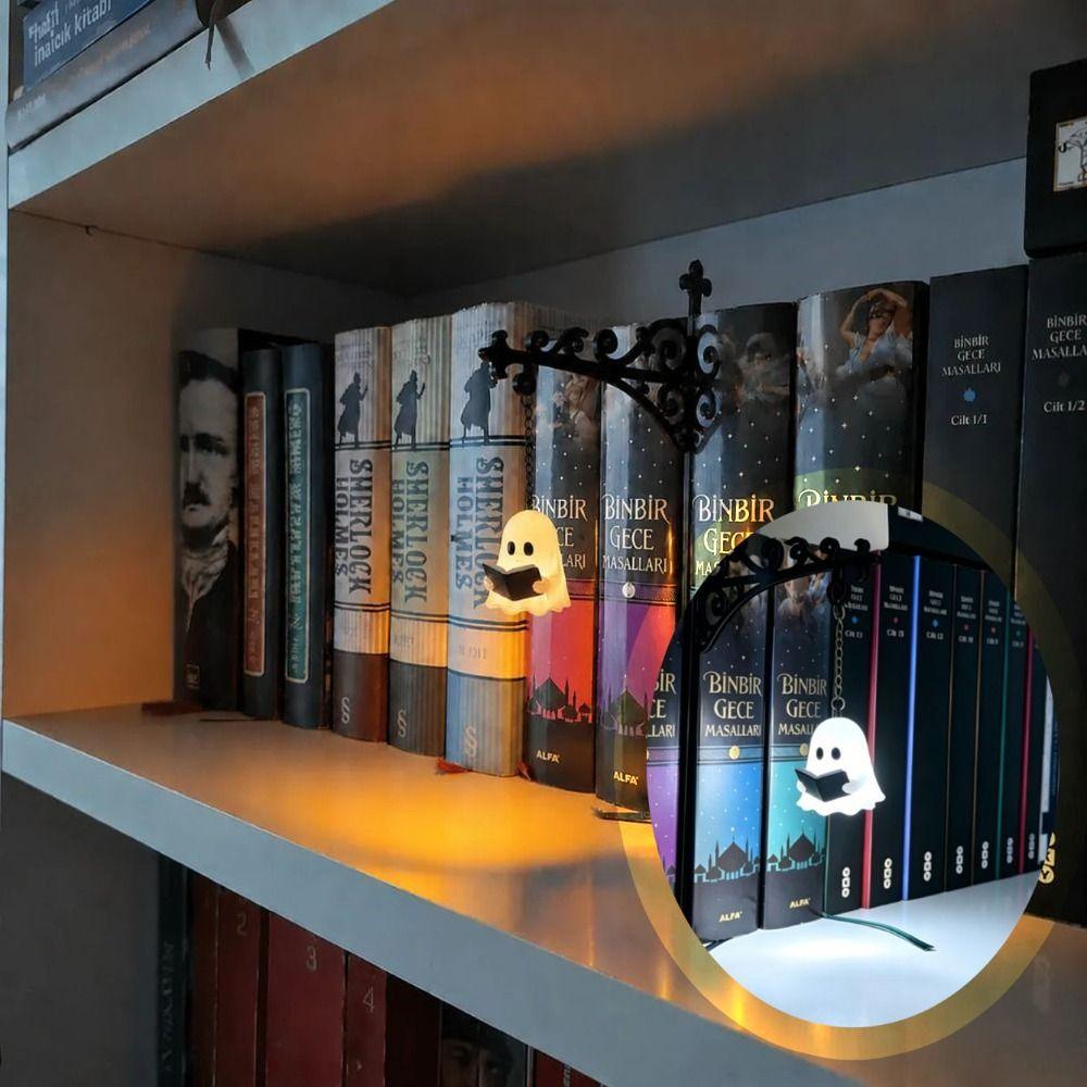 Warm White Bookshelf Lantern Light Vintage Bookshelf Lamp Bookshelf Ghost Light  Library