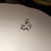 1Pcs Double Layered Exquisit Zircon Star Clip Earrings for Women Girls Fashion Without Ear Holes Earrings Jewelry Accessories