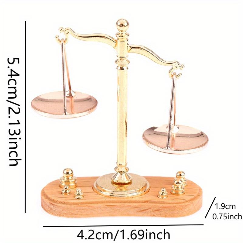 New High Quality 1/12 Doll House Miniature Accessories Mini Balance Scale Model Toy Decorative Accessories