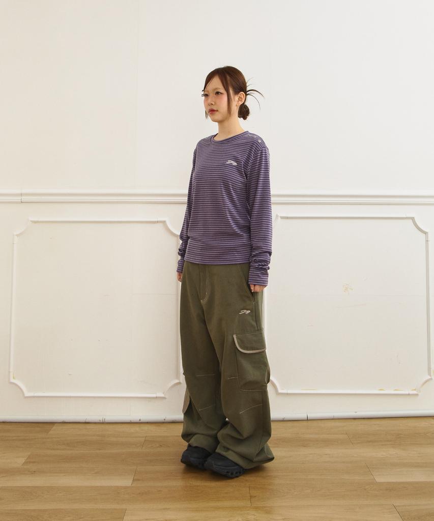 Tansanmageunesyum Juyoung X Tansan Wide Ringer Cargo Pants (Khaki)