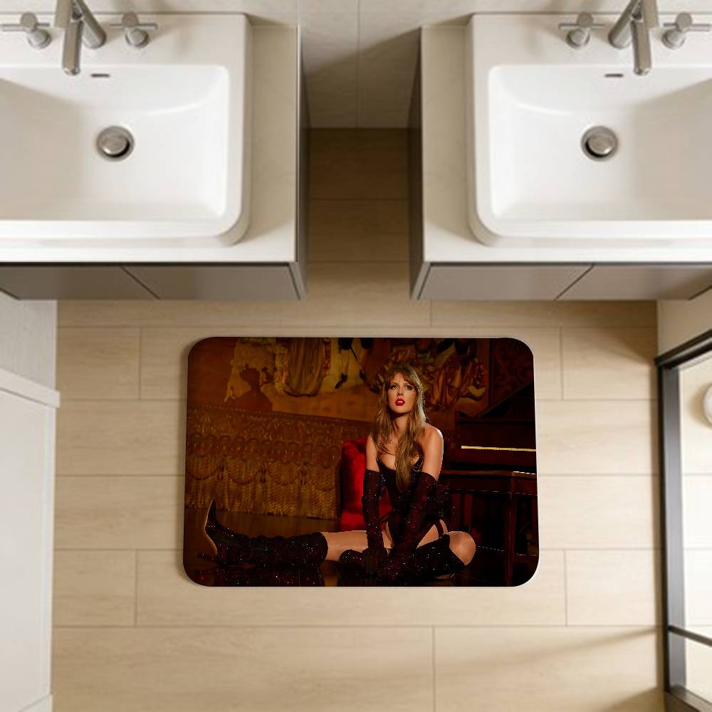 T-Taylor-SwiftS Singer Floor Mat Retro Multiple Choice Living Room Kitchen Rug Non-Slip Modern Home Decor