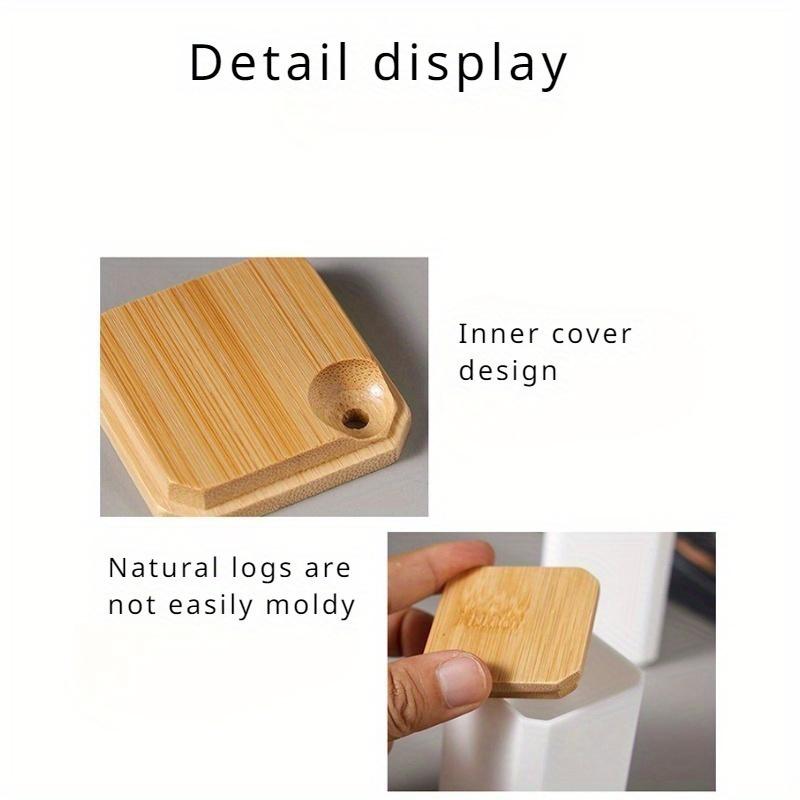 1pc Modern Toothpick Holder - Portable & Stylish Square Design, Durable Plastic Toothpick Dispenser with Easy-Access Slot for Kitchen, Living Room