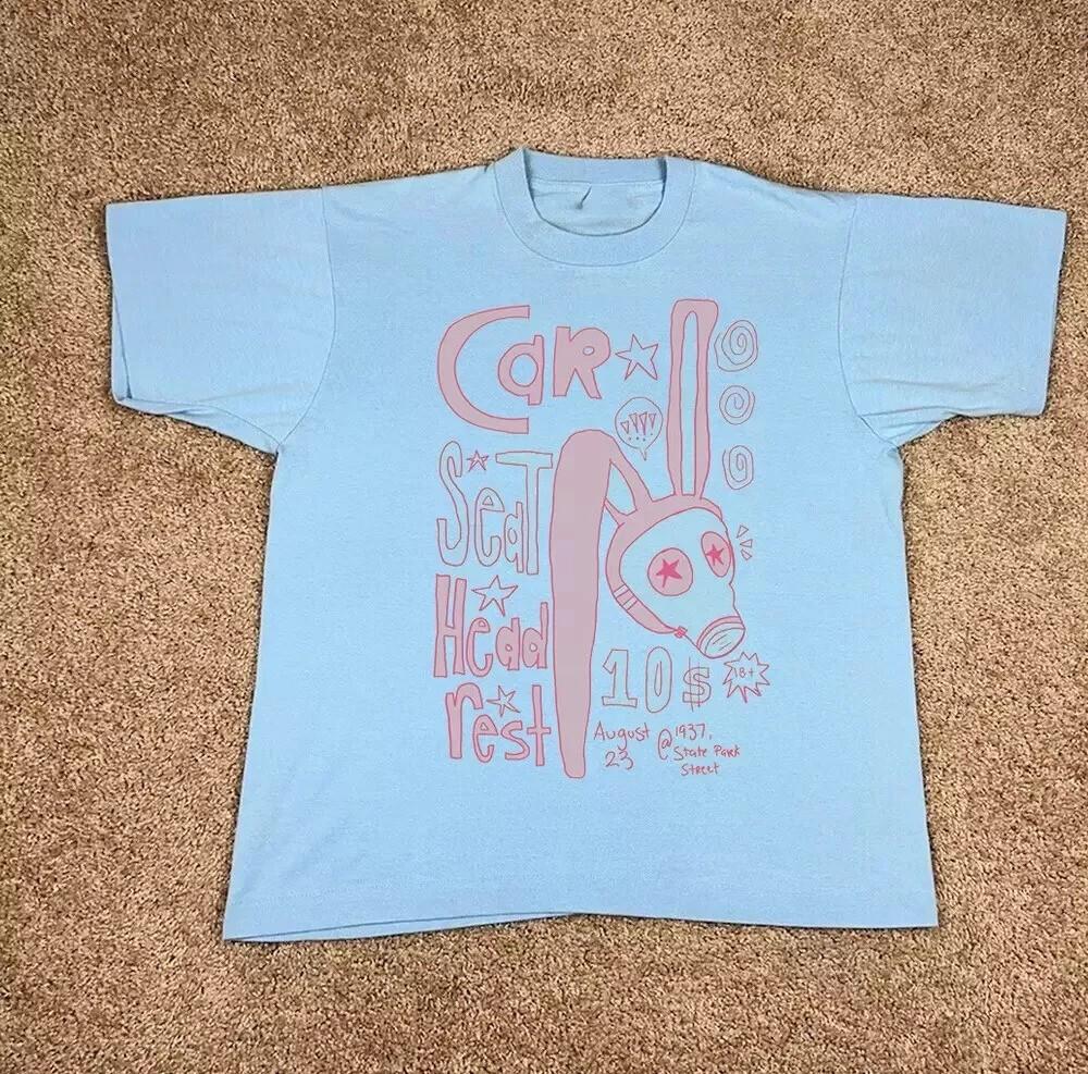Trend Car Seat Headrest Band Unisex Blue T Shirt Unisex T-Shirt M