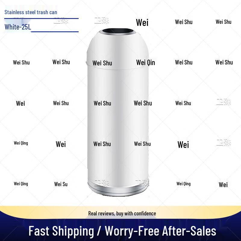 Commercial Stainless Steel Bullet Top Trash Can