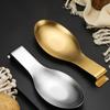 Fish Shape Stainless Steel Spoon Rest Food Clip Pot Spoon Tray Hotel Restaurant Kitchen Utensil Holder Shelf Tray