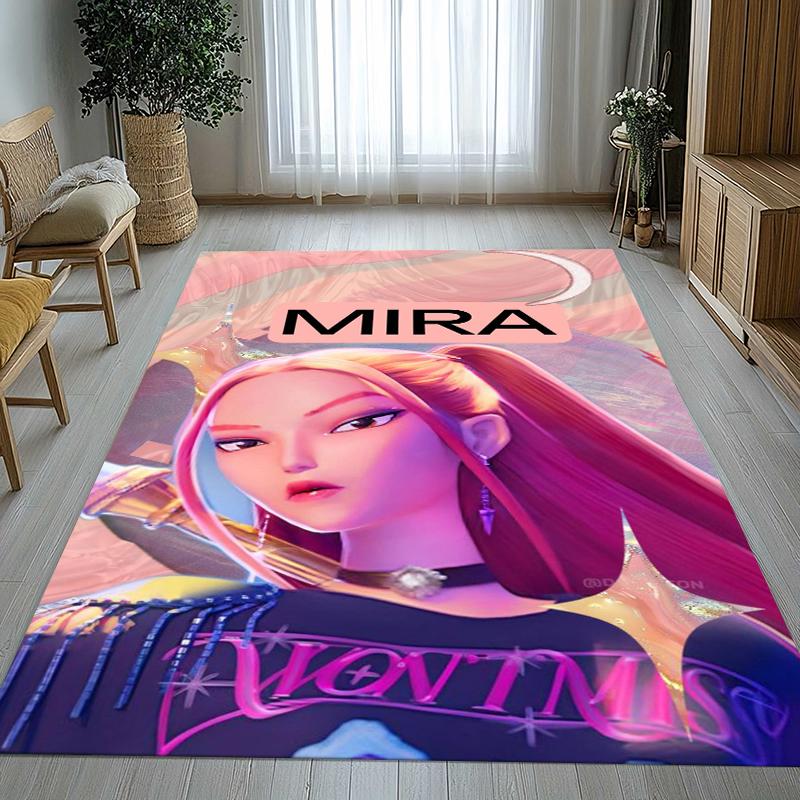 

K-Pop Demon Hunters Golden Saja Boys Living Room Non-Slip Area Rug Soft Carpet for Bedroom Playroom Sofa,Home Decor Doormat 40x60cm
