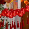 Horse Year Chinese Hanging Lanterns Handmade Good Luck 2026 New Year Lanterns Glowing with Tassel Luminous Small Lanterns