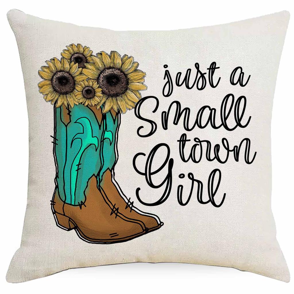 New Retro Summer Sunflower Pillowcase Home Sofa Cushion Pillowcase
