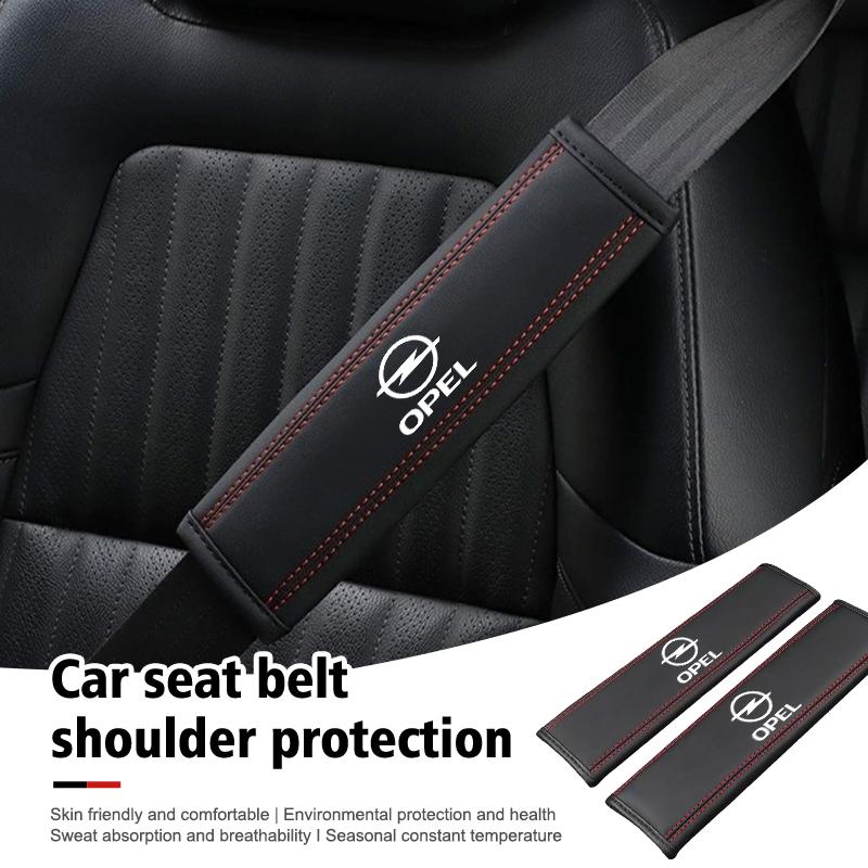 Car Seat Belt Shoulder Protector Strap Pad Interior Accessories For Opel Insignia Astra G J F K Vectra C H Corsa C B D Omega QM7