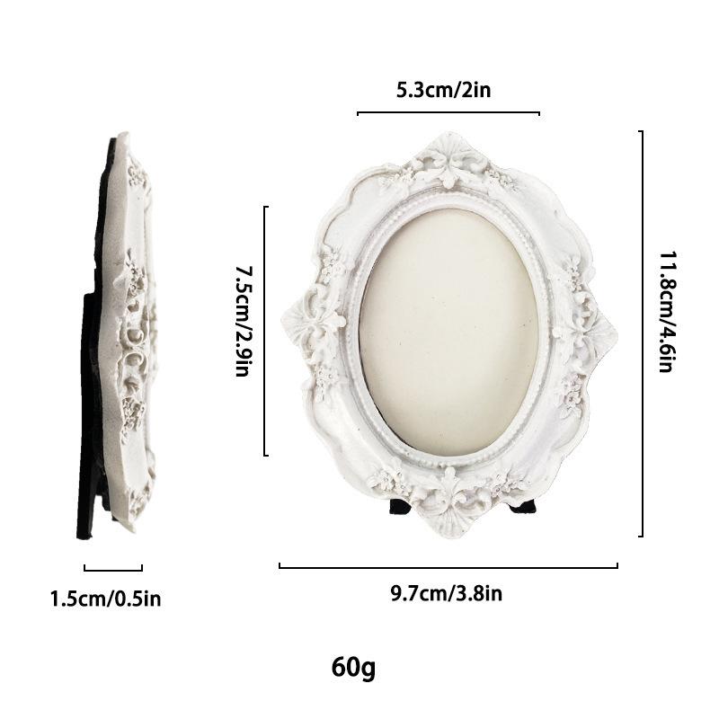 Ramka na zdjęcia w stylu wiktoriańskim retro z żywicy, dekoracje do domu, ozdoby, dekoracja na biurko, barokowa ramka na zdjęcia, można postawić lub powiesić